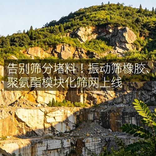 告别筛分堵料！振动筛橡胶、聚氨酯模块化筛网上线