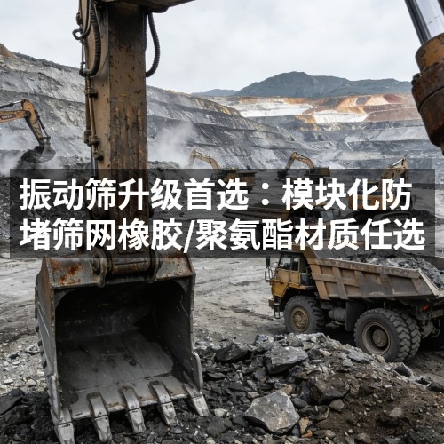 振动筛升级首选：模块化防堵筛网橡胶/聚氨酯材质任选