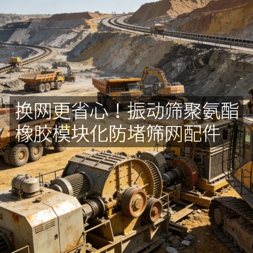 换网更省心！振动筛聚氨酯橡胶模块化防堵筛网配件