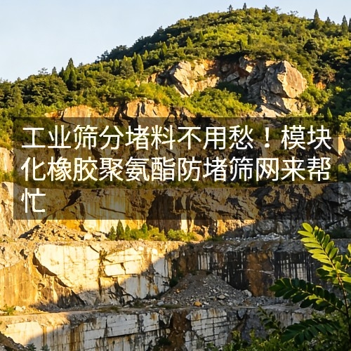 工业筛分堵料不用愁！模块化橡胶聚氨酯防堵筛网来帮忙