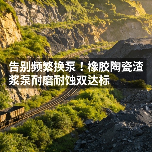告别频繁换泵！橡胶陶瓷渣浆泵耐磨耐蚀双达标