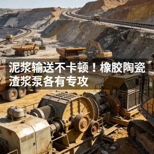 泥浆输送不卡顿！橡胶陶瓷渣浆泵各有专攻