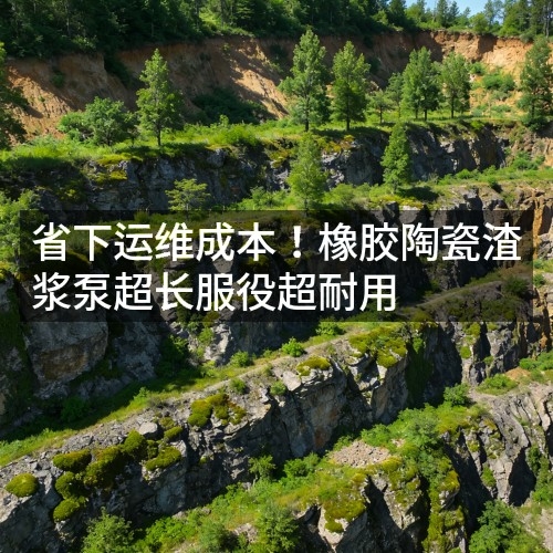 省下运维成本！橡胶陶瓷渣浆泵超长服役超耐用