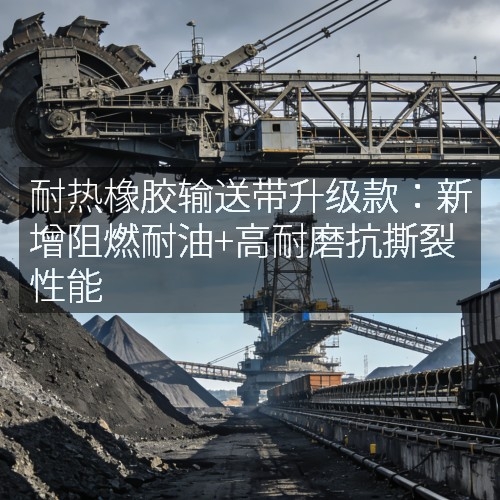 耐热橡胶输送带升级款：新增阻燃耐油+高耐磨抗撕裂性能