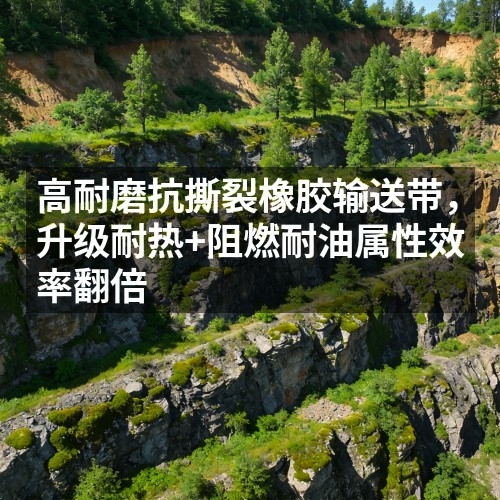 高耐磨抗撕裂橡胶输送带，升级耐热+阻燃耐油属性效率翻倍