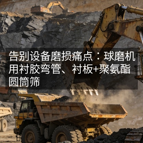 告别设备磨损痛点：球磨机用衬胶弯管、衬板+聚氨酯圆筒筛