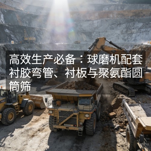 高效生产必备：球磨机配套衬胶弯管、衬板与聚氨酯圆筒筛