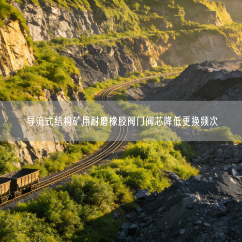 导流式结构矿用耐磨橡胶阀门阀芯降低更换频次